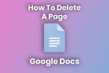 delete a page in google docs