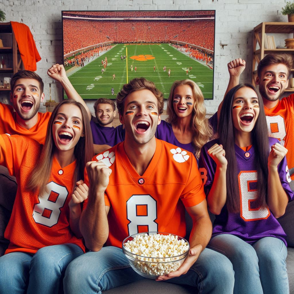 what channel is the clemson football game on