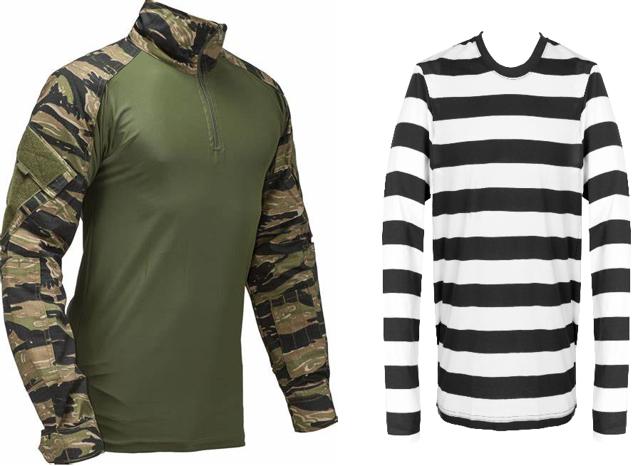 tiger stripe combat shirt & top